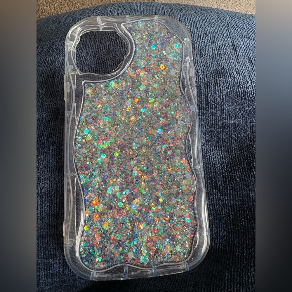 Glitter Phone Case - Silver